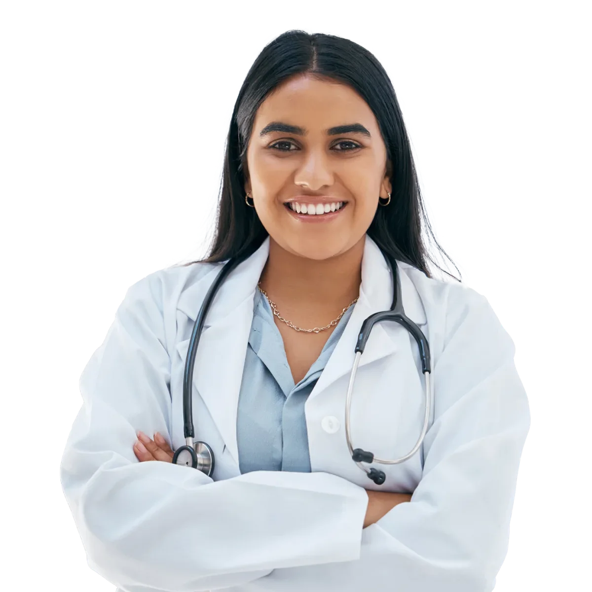 Healthcare woman smiling
